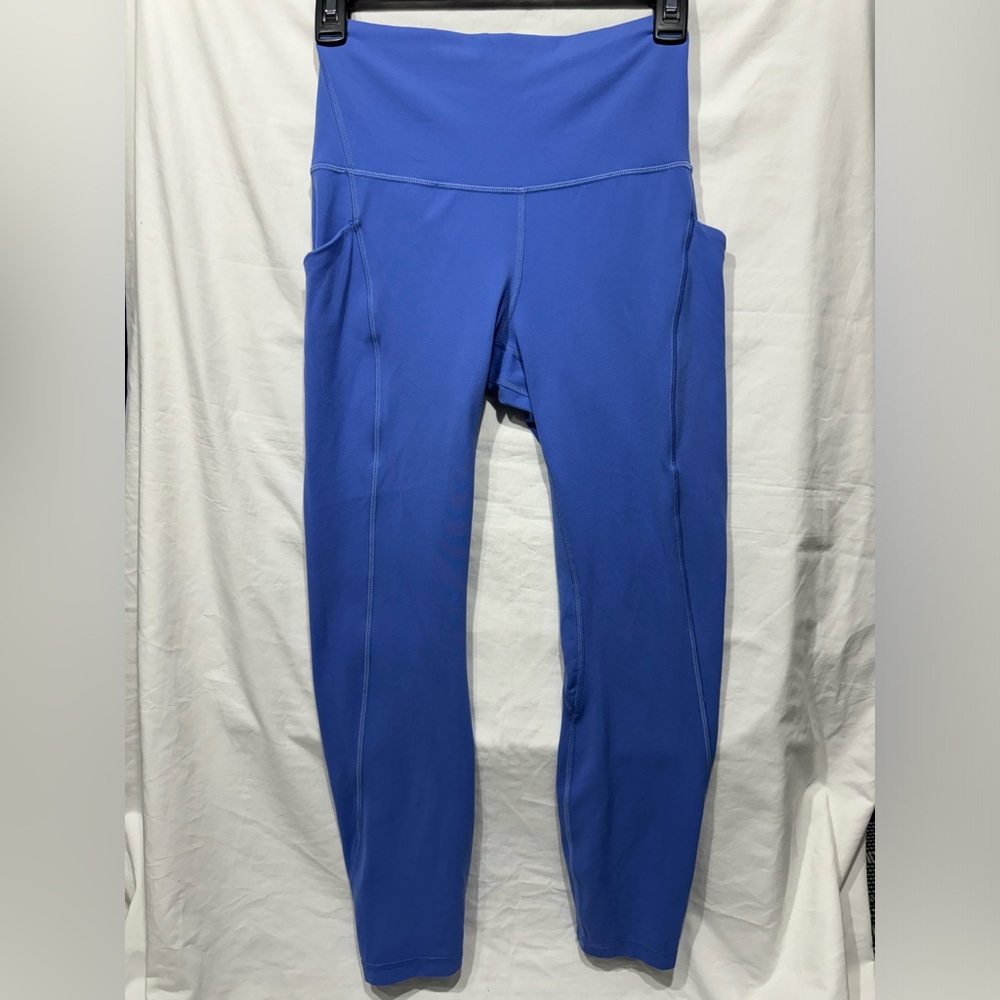 Lululemon High Rise Align Thigh Pocket Legging Blue Sz 6 yoga gym Pilates